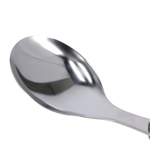 Royalford RF2060 Stainless Steel Rice Spoon| ergonomic grip handle & durable rust-resistant build| dishwasher safe, ideal for serving rice, grains, and everyday use|