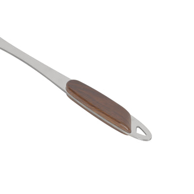 Royalford RF2064ST Stainless Steel Slotted Turner| Ergonomic Handle, Dishwasher Safe & Durable Kitchen Spatula Tool| Shiny Finish Oil Drain Slots for Cooking Serving Use|