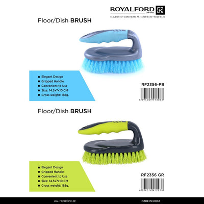 Royalford RF2356-FB Floor/Dish Brush | ergonomic grip and durable bristles for effective cleaning| ideal for floors, dishes, tiles, and everyday household uses|
