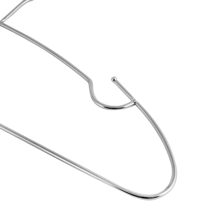 Royalford RF2574 6PCS Metal Hanger Set| Heavy-Duty Chrome-Plated Rust-Resistant Clothes Hangers | Shoulder Notches| Slim Space-Saving Design for Shirts, Dresses & Jackets