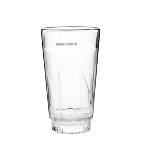 RoyalFord RF2654-GT6 Glass Tumbler Set | Premium Clear Drinking Glasses | Durable Beverage Cups for Water, Juice & Soft Drinks |Perfect for home dining, offices & cafes