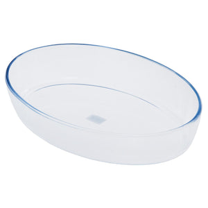 Royalford RF2700-GBD Round Borosilicate Glass Baking Dish |Excellent thermal shock resistance  | Non-porous glass resists stains, odors, and flavors |Crystal-clear design