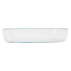 Royalford RF2700-GBD Round Borosilicate Glass Baking Dish |Excellent thermal shock resistance  | Non-porous glass resists stains, odors, and flavors |Crystal-clear design
