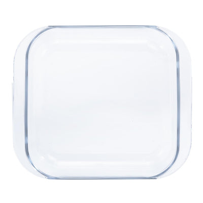 Royalford RF2701-GBD Microwave Glassware Square Baking Dish | Heat Resistant Oven, Freezer & Dishwasher Safe | Transparent Glass Casserole with Easy Grip Handles