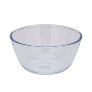 Royalford RF2703GBD 2.2L Microwave Glassware Bowl  | Heat Resistant Clear Glass Food Storage & Serving Bowl| Microwave Safe, Freezer Safe & Dishwasher Safe Design
