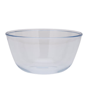 Royalford RF2703GBD 2.2L Microwave Glassware Bowl  | Heat Resistant Clear Glass Food Storage & Serving Bowl| Microwave Safe, Freezer Safe & Dishwasher Safe Design