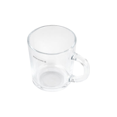 Royalford RF2752-GW glass tumbler set 220ml 3pcs| made from durable clear glass with ergonomic handles| ideal for tea, coffee & beverages, perfect for daily use|