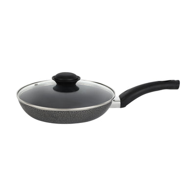 Royalford RF2952 26CM Fry Pan  | 3-Layer Non-Stick Coating | CD Bottom for Even Heating | Premium Aluminium Body | Heat-Resistant Bakelite Handle for Daily Cooking