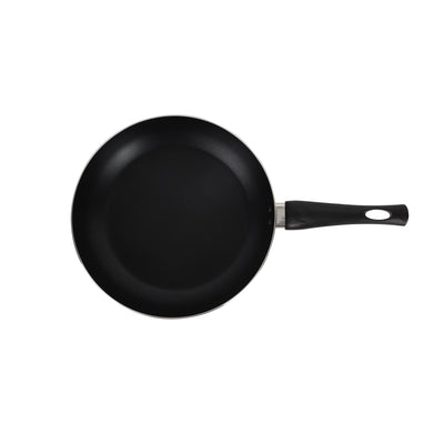 Royalford RF2953 Non-Stick Frypan with Glass Lid| 3 Layer PFOA & Lead Free Coating| Premium Aluminium Body| Bakelite Handle| Gas & Induction Compatible Cookware Pan Set
