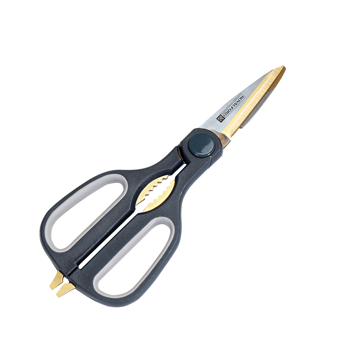 Royalford RF2992 Professional Kitchen Scissor | Stainless Steel | Multipurpose Kitchen Shears with Ergonomic Handle | Rust-Resistant & Long-Lasting Kitchen Scissor