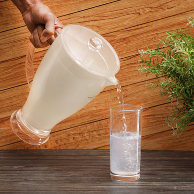 Royalford RF345N Acrylic Water Jug 2.1L | Durable Plastic Body| Spill-Resistant Lid & Ergonomic Handle for Serving Water, Juice, Cold Beverages at Home, Office & Parties