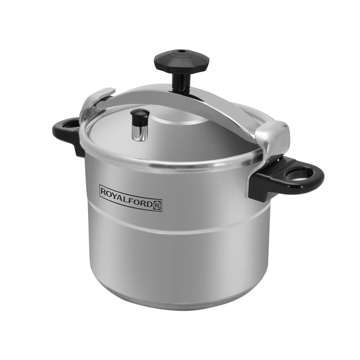 Royalford RF358PC7 7.0 Litre Aluminium Alloy Pressure Cooker | Multi-Safety Device | Extra Thick Body | Handles and Fast | Safe Cooking Performance for Large Families