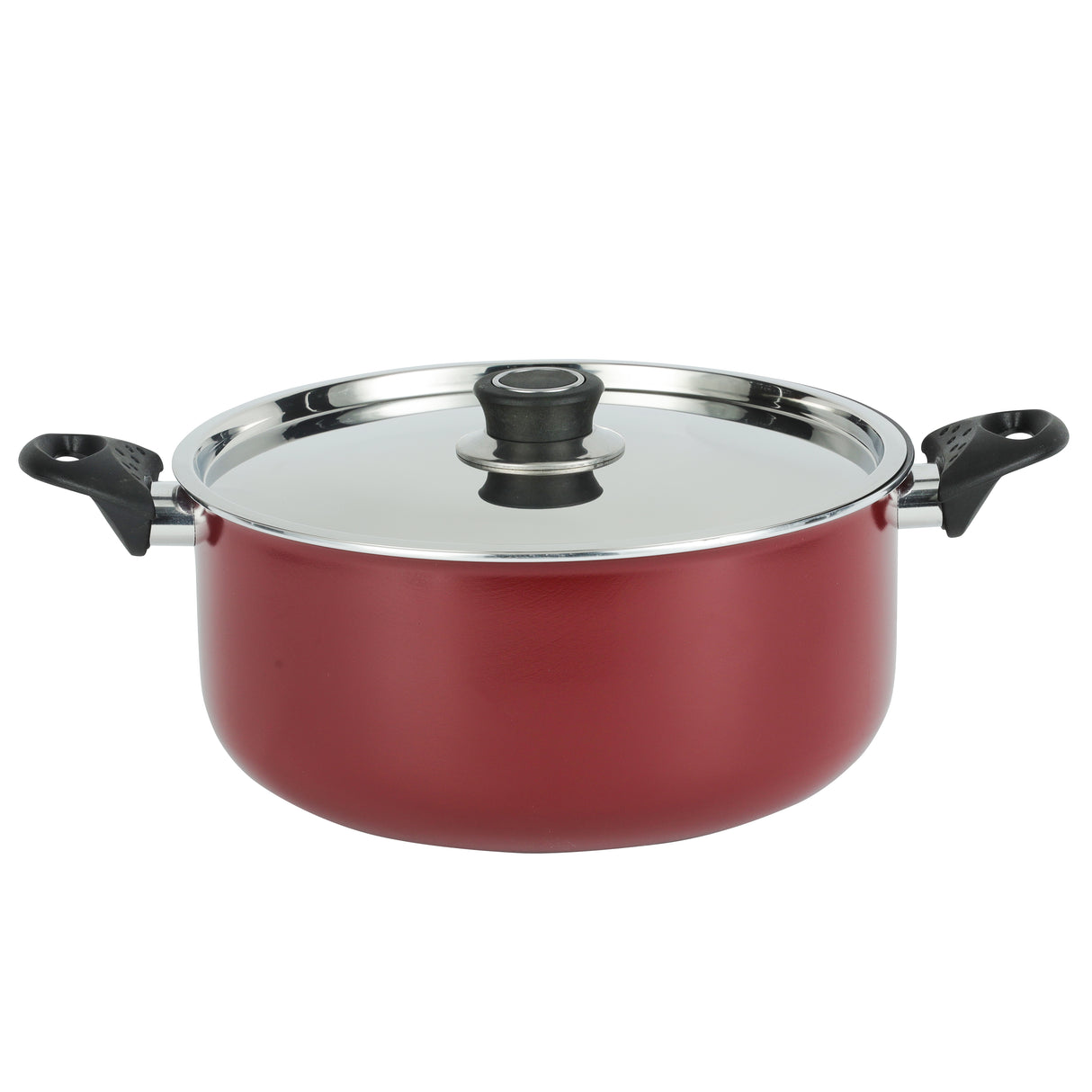 Royalford RF391C26 26CM Aluminium Non-Stick Casserole | Stainless Steel Lid | 3.0MM Thick Pressed Aluminium Body | 3-Layer Durable Coating | Stylish & Long-Lasting Use