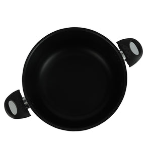 Royalford RF391C26 26CM Aluminium Non-Stick Casserole | Stainless Steel Lid | 3.0MM Thick Pressed Aluminium Body | 3-Layer Durable Coating | Stylish & Long-Lasting Use