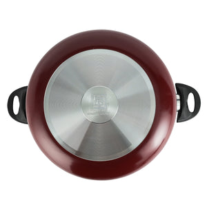 Royalford RF391C26 26CM Aluminium Non-Stick Casserole | Stainless Steel Lid | 3.0MM Thick Pressed Aluminium Body | 3-Layer Durable Coating | Stylish & Long-Lasting Use