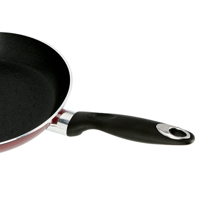 Royalford RF395FP20 Fry Pan 20CM | 3-Layer Non-Stick Coating| Durable Aluminium Body| Spin Bottom for Even Heating| Heat-Resistant Bakelite Handle for Everyday Cooking