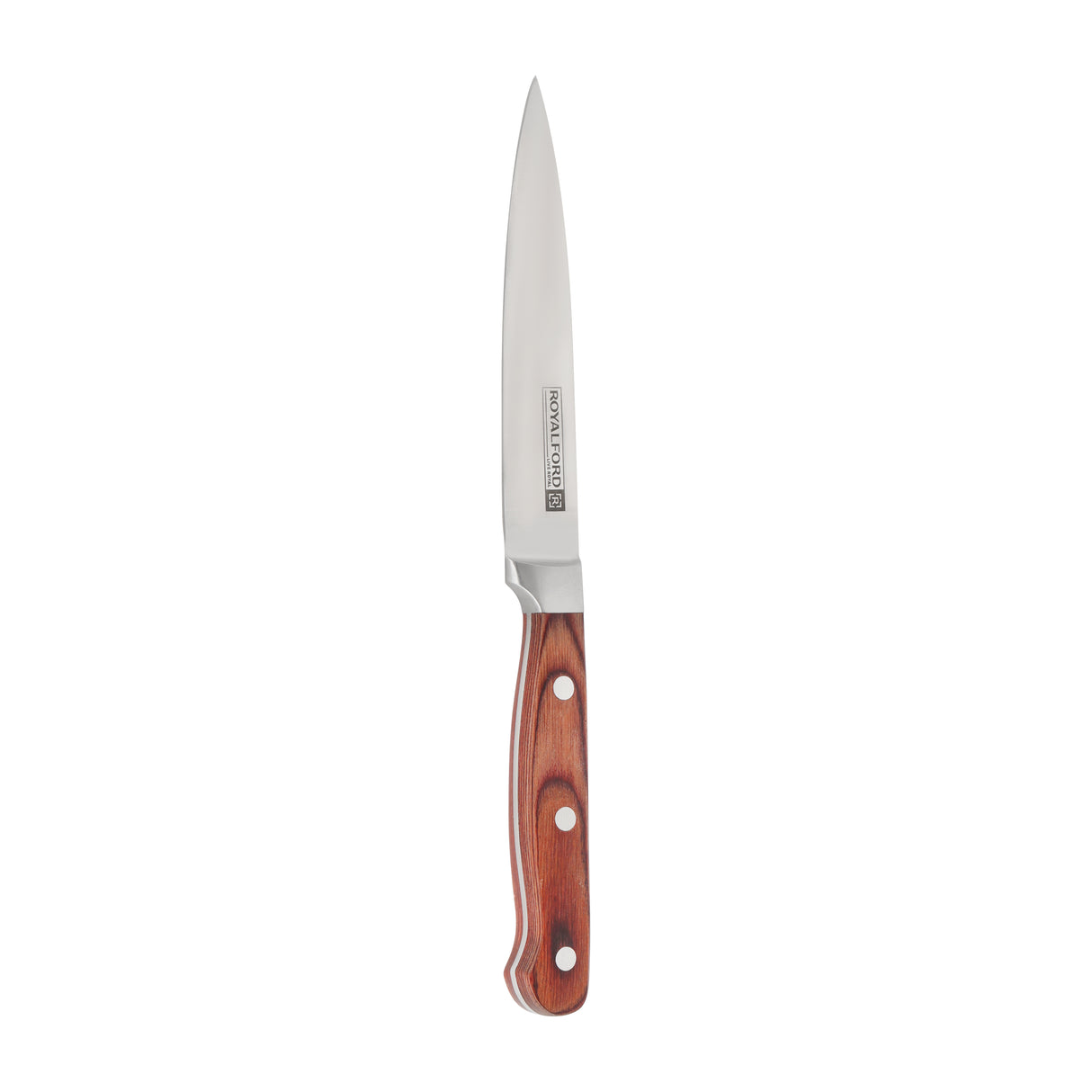 Royalford RF4112 5 Inch Utility Knife Stainless Steel Blade | Wooden Handle Multipurpose Kitchen Cutting Knife for Fruits, Vegetables &  Meat | Durable Home Chef Use