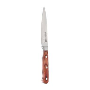Royalford RF4112 5 Inch Utility Knife Stainless Steel Blade | Wooden Handle Multipurpose Kitchen Cutting Knife for Fruits, Vegetables &  Meat | Durable Home Chef Use