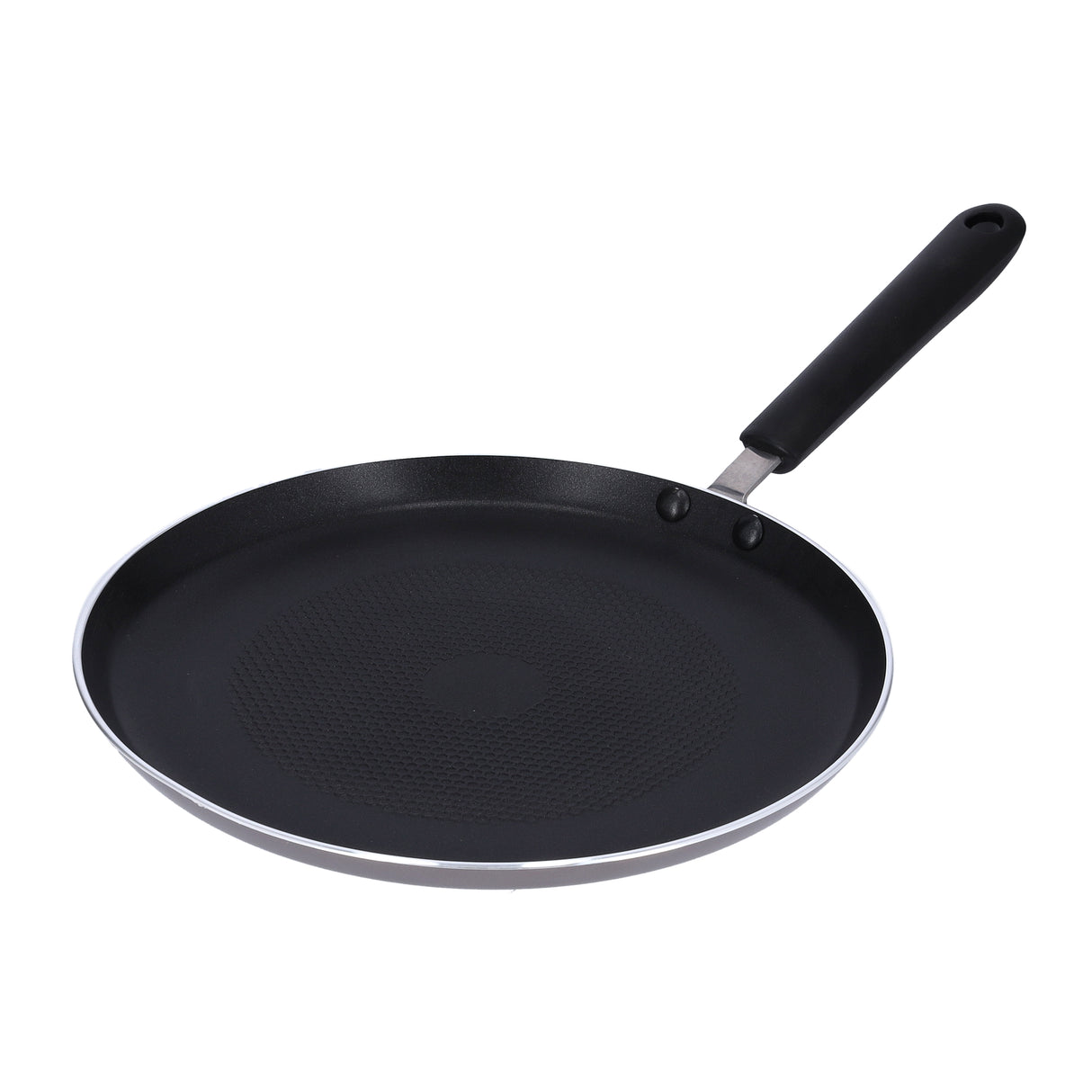 Royalford RF4125PC 26CM Non-Stick Pancake Tawa | Induction Compatible Base | 2-Layer Coating | 3.0MM Thick Aluminium Body & Heat-Resistant Handle for Daily Home Use