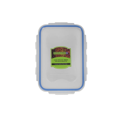 Royalford RF415APB Air-Proof Food Storage Box with Silicone Sealing Ring | Airtight Plastic Container with Secure Locking Clips| Stackable Food Keeper for Kitchen Storage