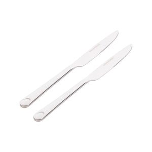 Royalford RF4188 TK 2PCS table knife set| durable stainless steel with sharp serrated edges| ergonomic handles & ideal for cutting meat, vegetables for daily use|