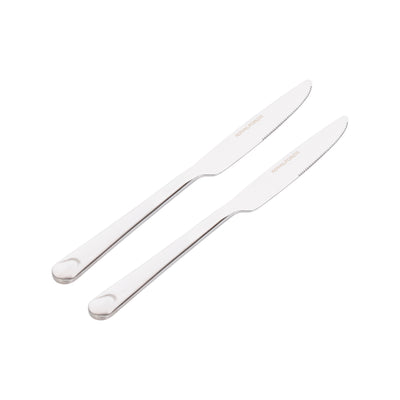 Royalford RF4188 TK 2PCS table knife set| durable stainless steel with sharp serrated edges| ergonomic handles & ideal for cutting meat, vegetables for daily use|