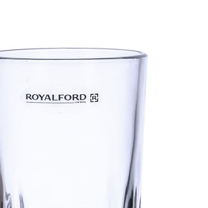 Royalford RF4269 6 Pcs Glass Tumblers Set| Transparent Drinking Glasses & Durable Clear Water Juice Beverage Glass Set| Sturdy Base for Home Kitchen Everyday Use|