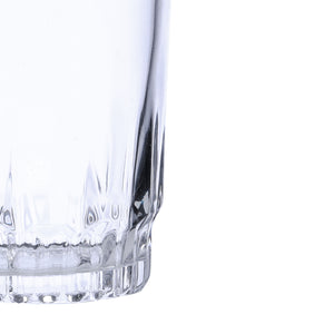 Royalford RF4269 6 Pcs Glass Tumblers Set| Transparent Drinking Glasses & Durable Clear Water Juice Beverage Glass Set| Sturdy Base for Home Kitchen Everyday Use|