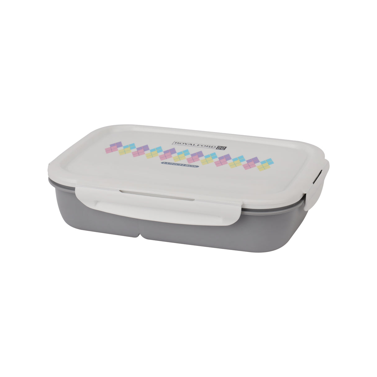 Royalford RF4397 lunch box with secure lid| food-grade container with stylish design, lightweight and easy to carry| ideal for school, office, travel & food storage use|