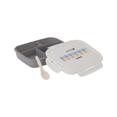 Royalford RF4397 lunch box with secure lid| food-grade container with stylish design, lightweight and easy to carry| ideal for school, office, travel & food storage use|