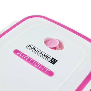 Royalford RF4398PN lunch box| durable food storage container with secure lid, lightweight| food-grade material, easy to carry, ideal for school, office& daily use|