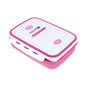 Royalford RF4398PN lunch box| durable food storage container with secure lid, lightweight| food-grade material, easy to carry, ideal for school, office& daily use|