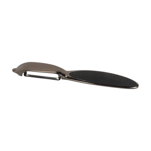 Royalford RF4642 Stainless Steel T-Peeler| Extra Sharp Blade with Ergonomic Non-Slip TPR Handle| Durable Zinc Alloy Body, Food Grade, Ideal for Fruits & Vegetables|