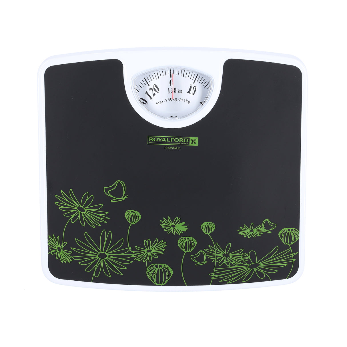 Royalford RF4818 Mechanical Health Scale | Analog Weighing Scale  | Non-slip platform | Durable construction | Compact & slim profile | Reliable & consistent measurements