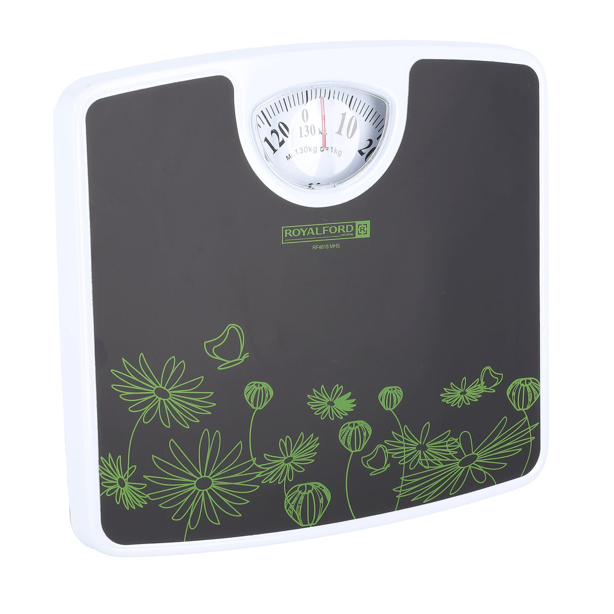 Royalford RF4818 Mechanical Health Scale | Analog Weighing Scale  | Non-slip platform | Durable construction | Compact & slim profile | Reliable & consistent measurements