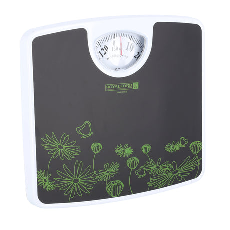 Royalford RF4818 Mechanical Health Scale | Analog Weighing Scale  | Non-slip platform | Durable construction | Compact & slim profile | Reliable & consistent measurements