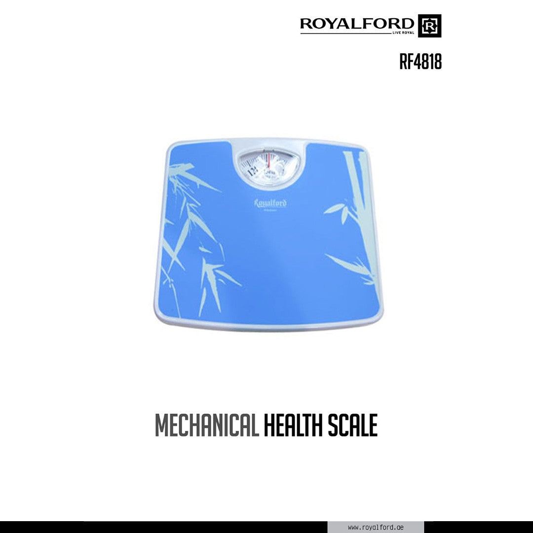Royalford RF4818 Mechanical Health Scale | Analog Weighing Scale  | Non-slip platform | Durable construction | Compact & slim profile | Reliable & consistent measurements