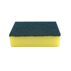 Royalford RF4848 SS Rosele Wilkin’s Sponge Scouring Pad 10pcs| offers heavy-duty cleaning with durable dual-layer design| removing grease and stains effectively|