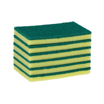 Royalford RF4868 SS Rosele Wilkin’s Kitchen Sponge Scrubbers | 6PCS Heavy Duty Cleaning Sponges | Extra Tough Long Lasting Dishwashing Scrubber Pads for Kitchen Cleaning