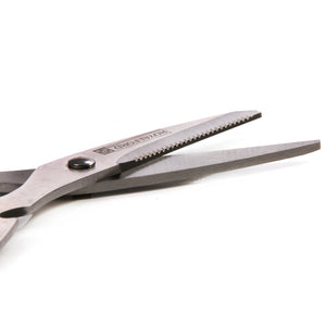 Royalford RF491S 3-in-1 Kitchen Scissors| stainless steel blades offers cutting, nut cracking, and bottle opening functions| ergonomic grip and hygienic design|