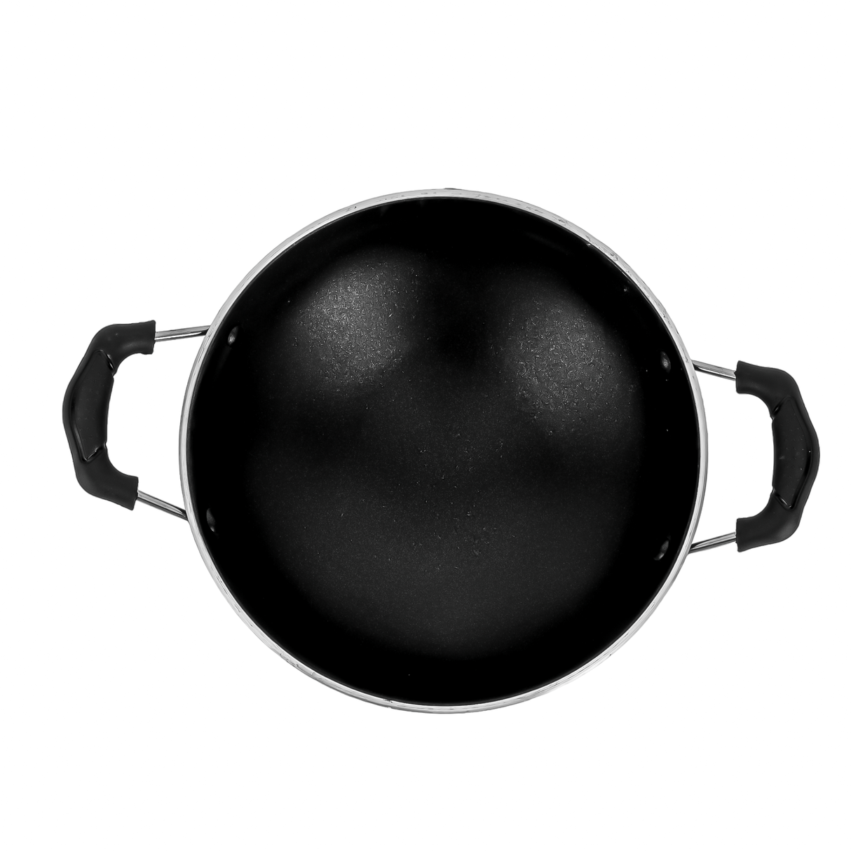 Royalford RF4952 21.5cm Appam Pan with Lid | Non Stick Cookware | Deep Curved Design for Perfect Appam Cooking |  Even Heat Distribution | Heat Resistant Handles