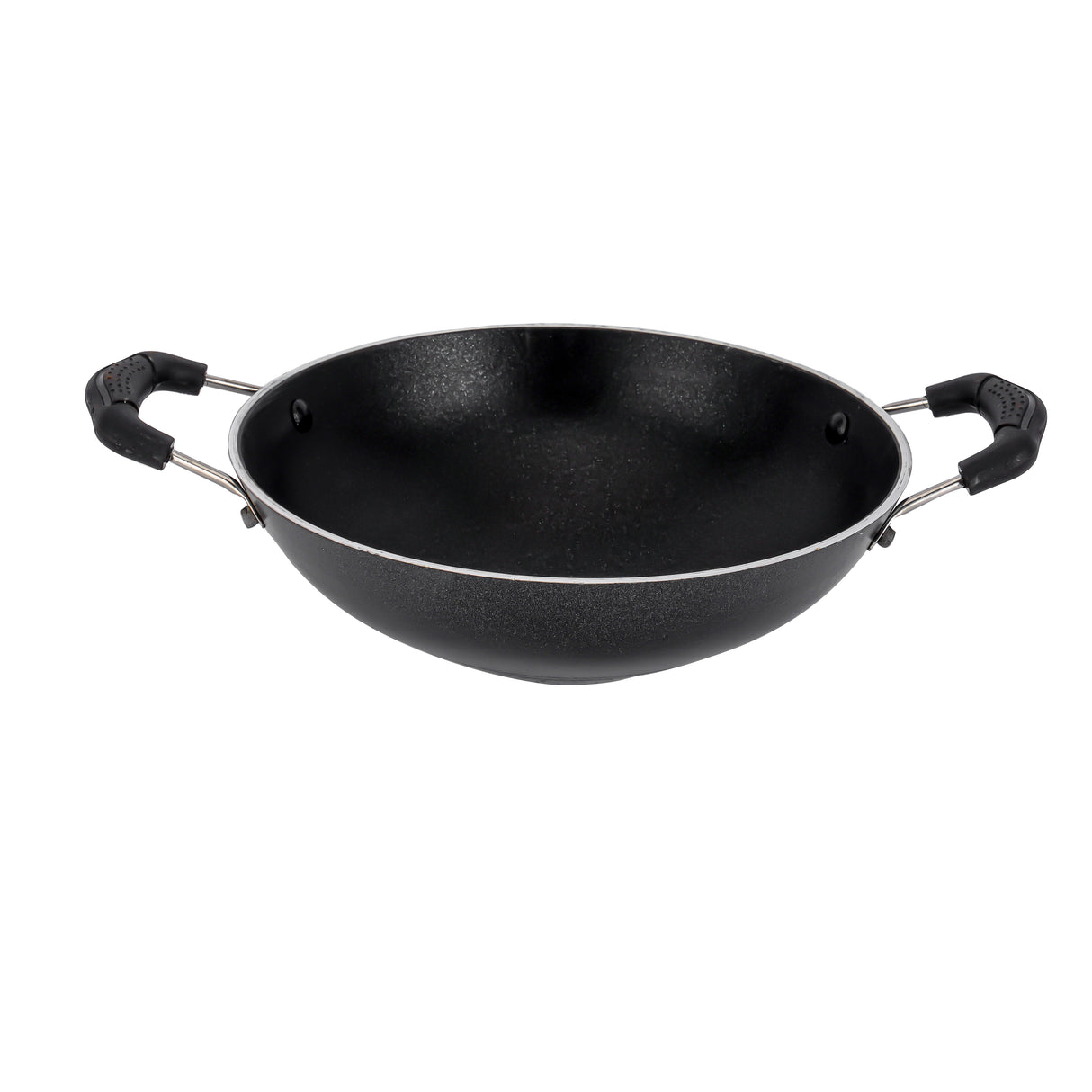 Royalford RF4952 21.5cm Appam Pan with Lid | Non Stick Cookware | Deep Curved Design for Perfect Appam Cooking |  Even Heat Distribution | Heat Resistant Handles