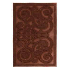 Royalford RF4956 Anti-Slip Door Mat| Indoor & Outdoor Nylon Durable Decorative Floor Mat| Strong Grip Backing, Dirt Trapping Surface & Easy to Clean Stylish Entrance Rug|