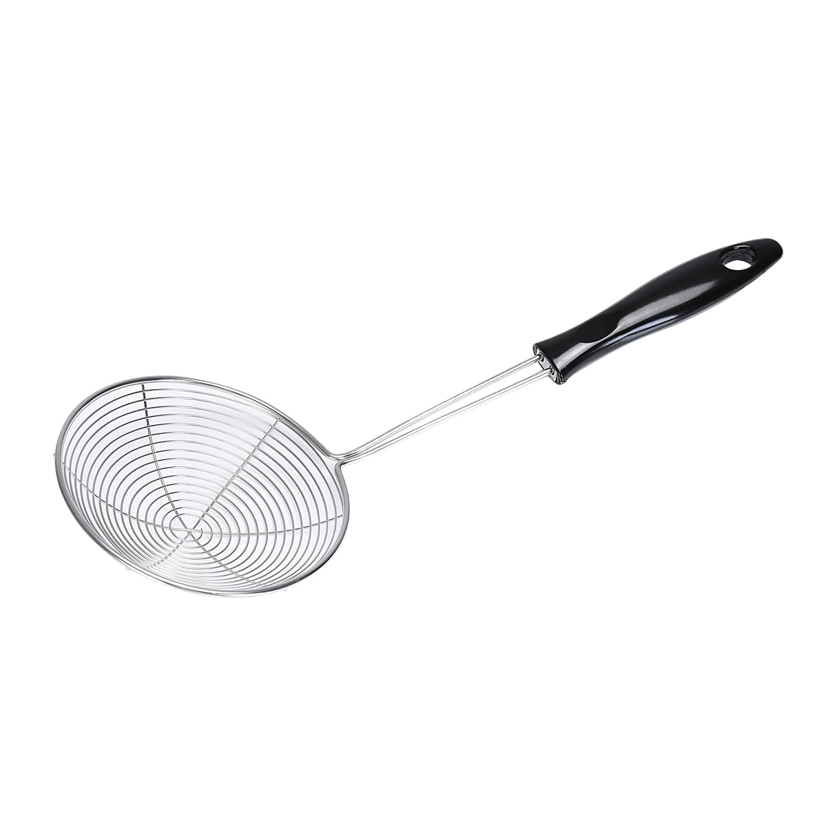 Royalford RF5062 stainless steel skimmer| ergonomic handle, durable rust-resistant design &  ideal for frying| straining, and serving food, easy to clean & for daily use|