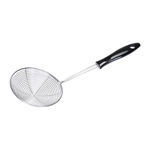 Royalford RF5062 stainless steel skimmer| ergonomic handle, durable rust-resistant design &  ideal for frying| straining, and serving food, easy to clean & for daily use|