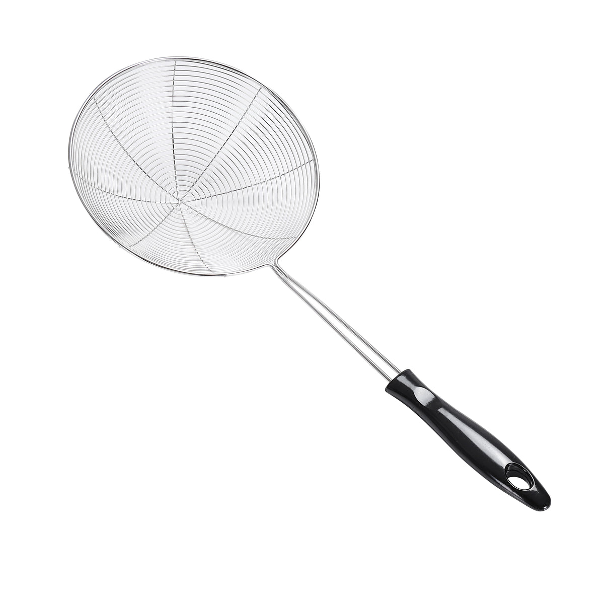 Royalford RF5062 stainless steel skimmer| ergonomic handle, durable rust-resistant design &  ideal for frying| straining, and serving food, easy to clean & for daily use|