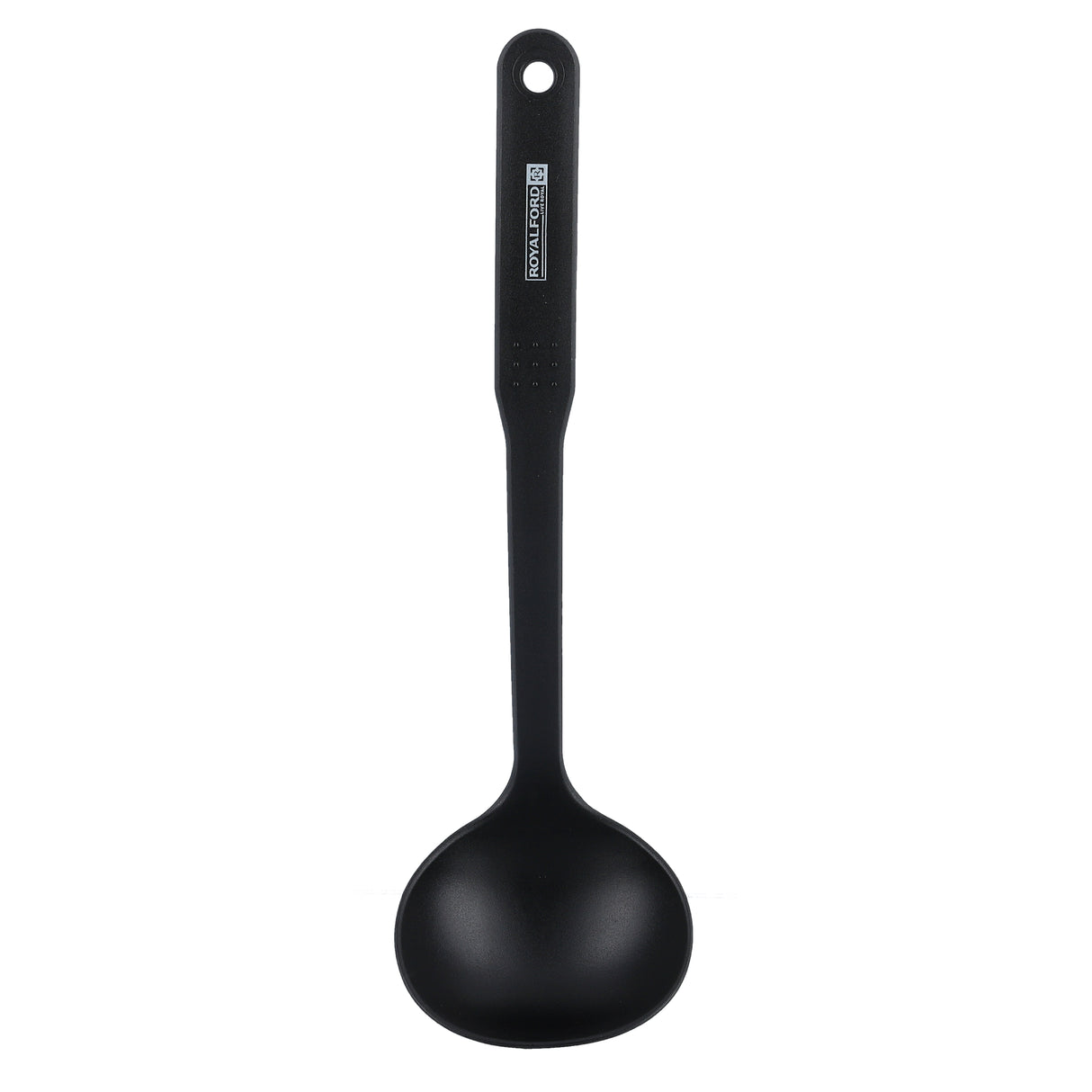 Royalford RF5055 Nylon Soup Ladle | Heat Resistant Kitchen Serving Spoon | Non Stick Safe|  Ergonomic Long Handle |  Dishwasher Safe Nylon Soup Ladle | Easy to Use