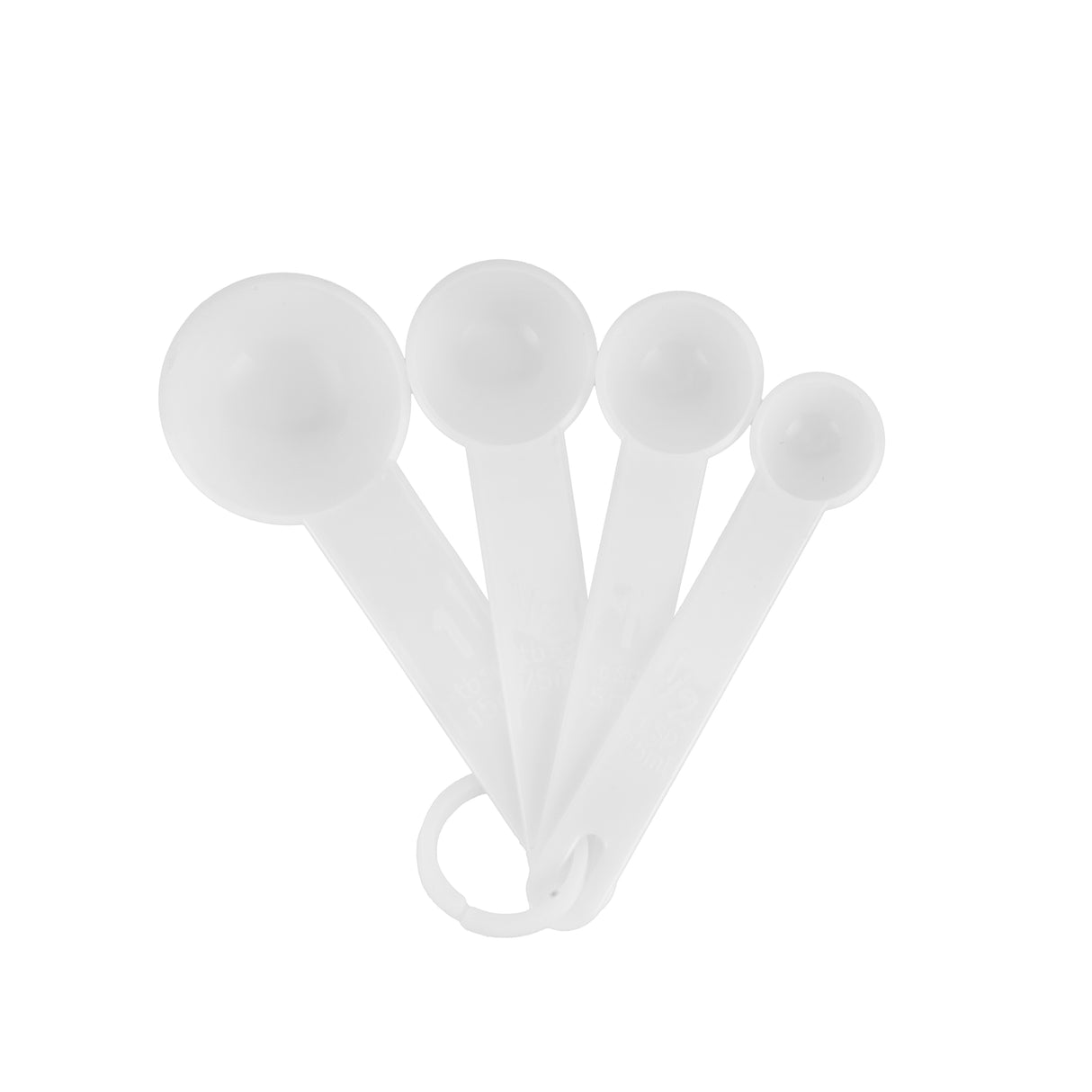 RoyalFord RF5061 4 Pcs Measuring Spoon Set | Accurate Kitchen Measuring Spoons |  Lightweight | Easy to Use Nested Design with Ring Holder | Kitchen Essential Tool