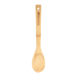 RoyalFord RF5115 Bamboo Cooking Spoon | Eco-Friendly | Heat Resistant Non-Stick Safe Wooden Spoon |  Durable Kitchen Utensil for Cooking, Stirring & Serving Food
