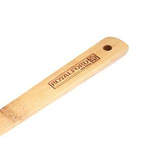 RoyalFord RF5115 Bamboo Cooking Spoon | Eco-Friendly | Heat Resistant Non-Stick Safe Wooden Spoon |  Durable Kitchen Utensil for Cooking, Stirring & Serving Food